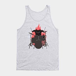 Drumming Cat Tank Top